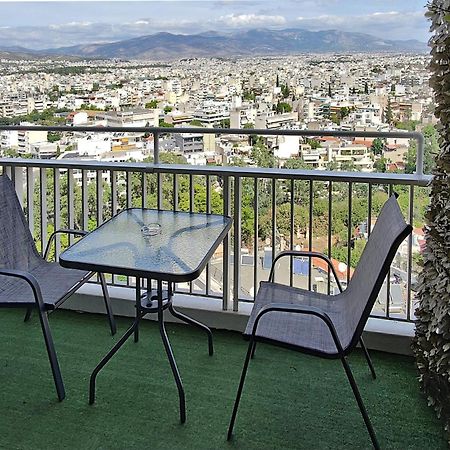 Great city view at a quiet&safe neighborhood near metro Atenas Exterior foto